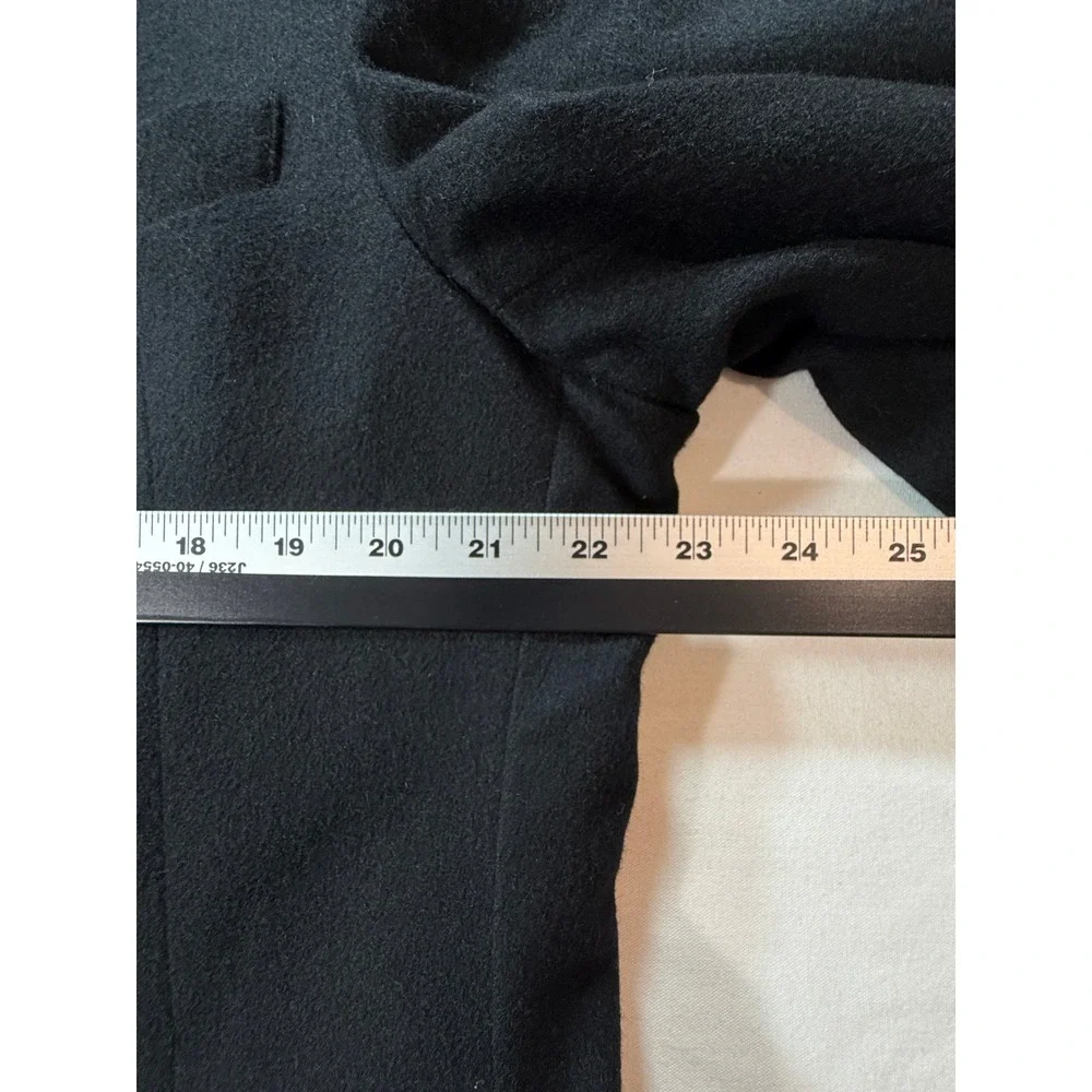 Andrew Fezza Mens 46R Black 100% Pure Cashmere 3-Button Blazer Sport Coat Italy